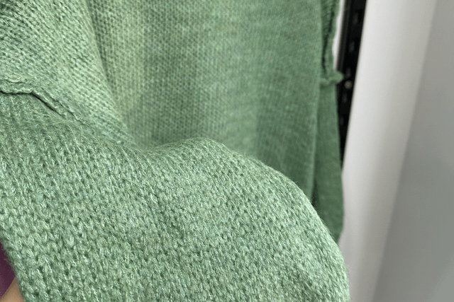 Pull oversize vert d'eau